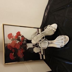 Fioni Silver Evening Sandals Size 7.5